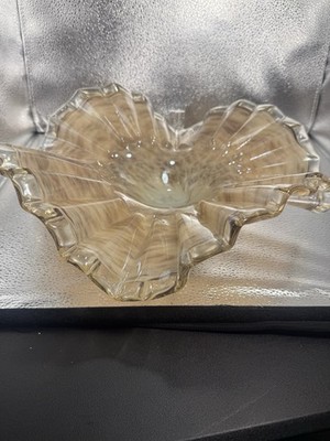 Vintage Mouth Blown Glass Murano Linea Astuni Italy 