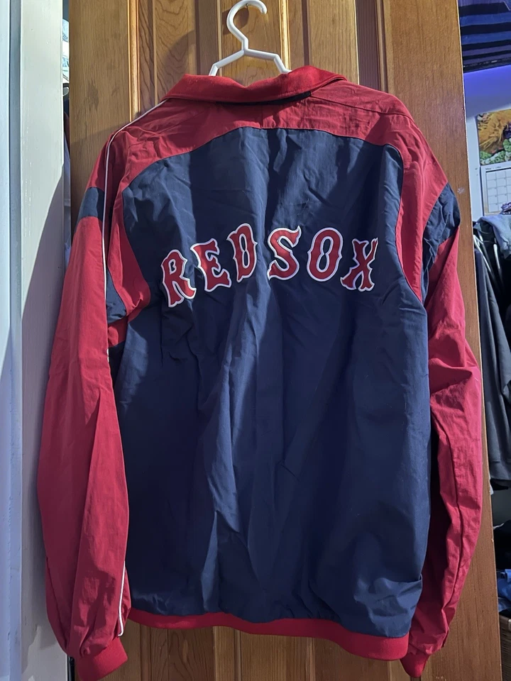 Boston Red socks Full Zip Jacket Red And Blue Majestic Athletic Size Large - Image 2 of 4