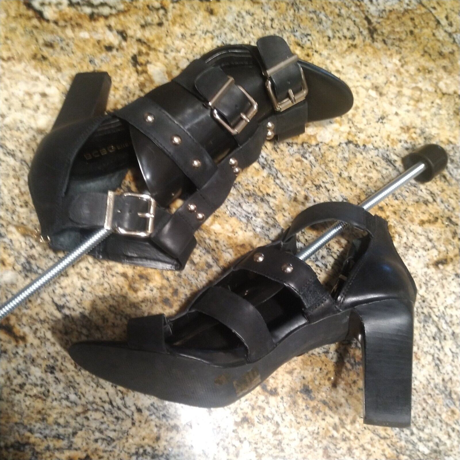 BCBGeneration Fizzy Strappy Gladiator Sandal Heel… - image 7