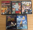 Sony Playstation 2 PS2 5x Game LOT *TESTED* Midnight Club GTA 3 Final Fantasy X