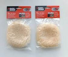Black & Decker U1310 5" Polishing Bonnets 2 Packs