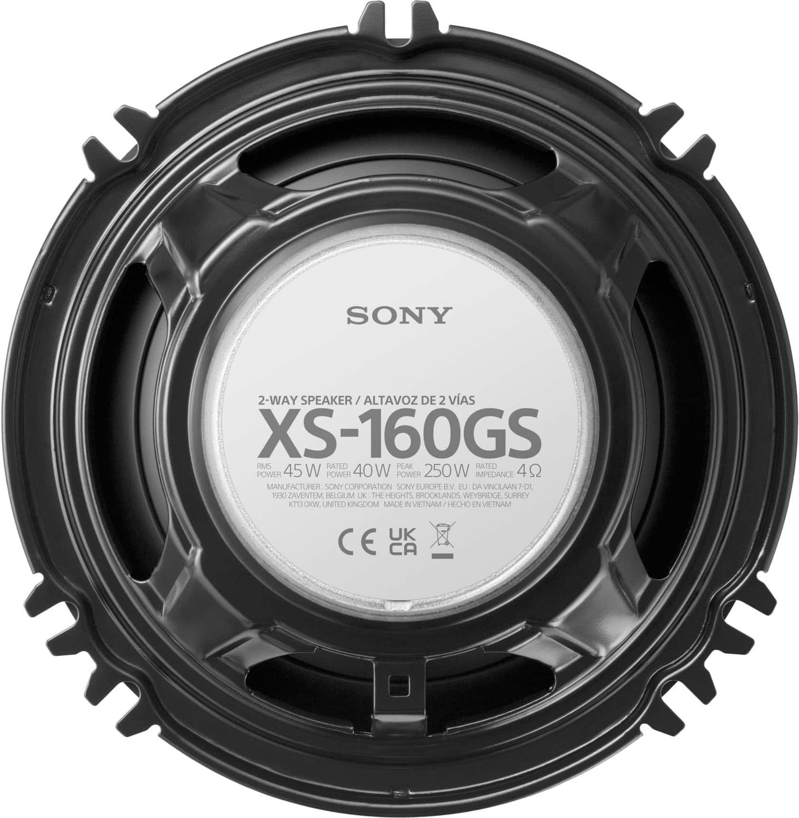 Двухполосные коаксиальные динамики Sony - 65 пара - Черный