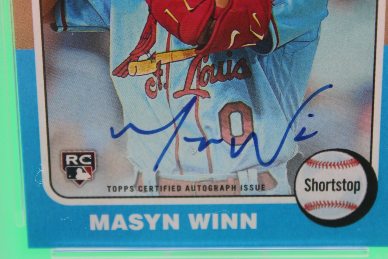 2024 Topps Heritage Real one Autograph Masyn Winn No. ROAMW PSA 10 view 6