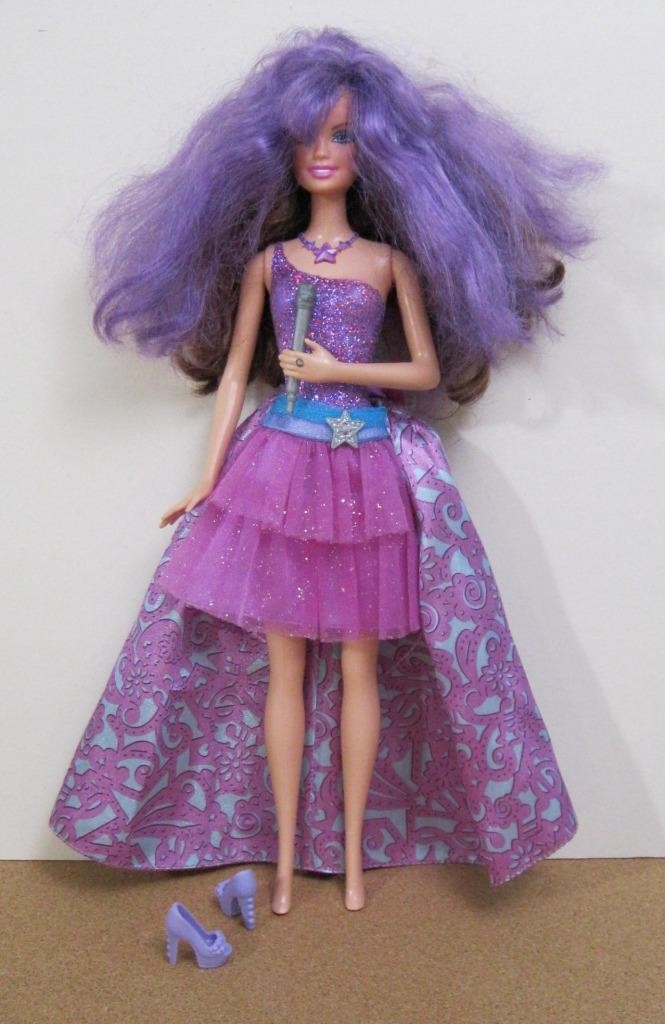 Sincerely ＊Pink purple doll dress 2013 Barbie And The Secret Door Princess Malucia Doll Dress CBH62
