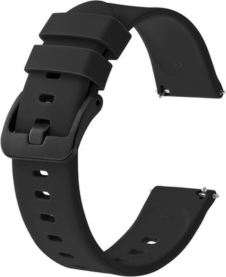 20mm Silicone Strap Compatible with Slim Watches, Quick Release, Black