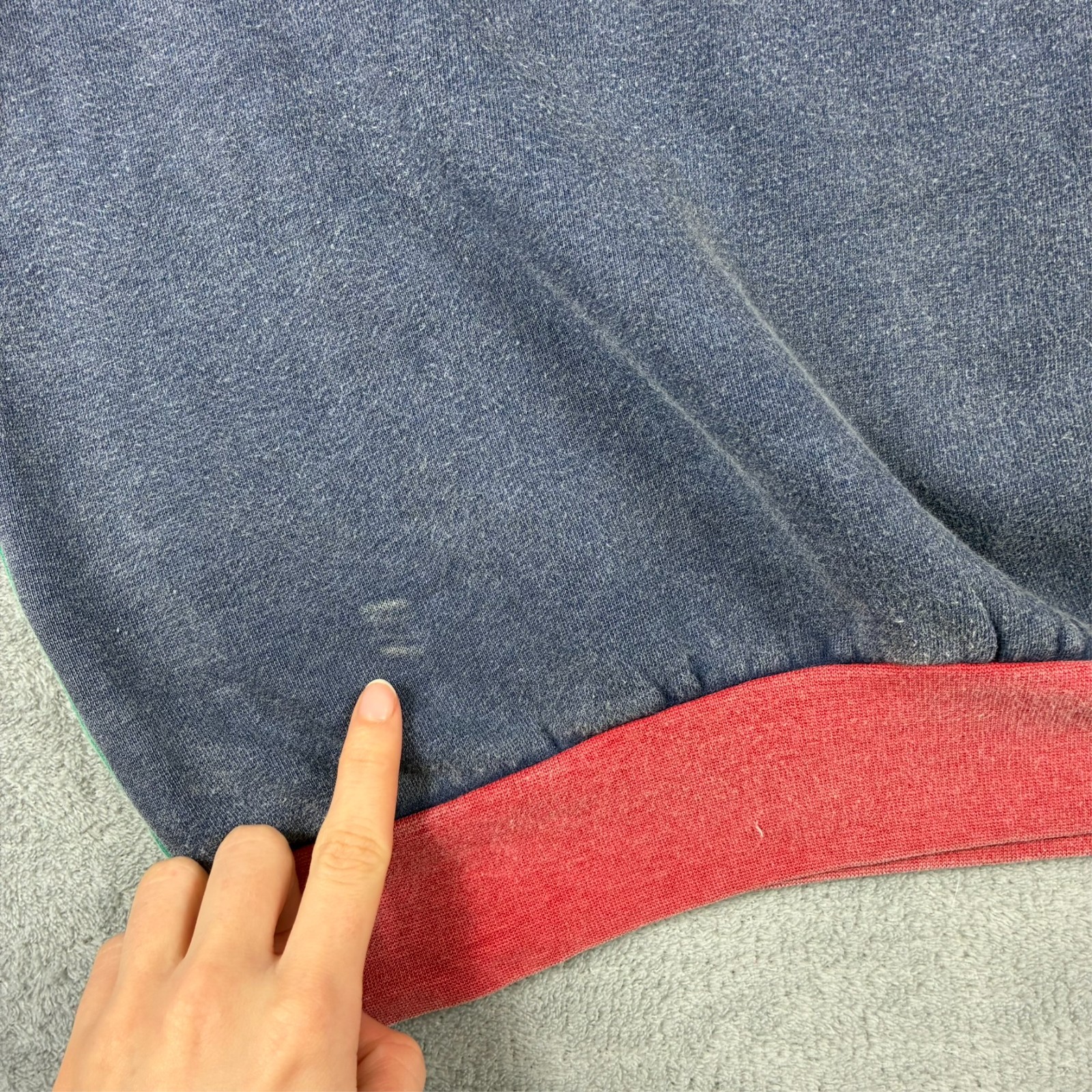 VTG O'Neill 90's Surf Colour Block Mock Turtle Neck Size XL Pullover Sweatshirt image 6