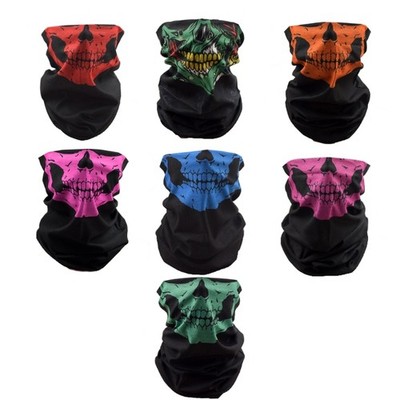 Halloween Theme Neck Gaiter Face Covering For Outdoor Cycling Hiking And Running