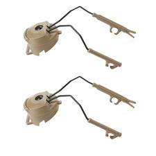 2X Tactical Military Headset Rail Adapter for FAST/ ACH / MICH / Sordin Helmet//