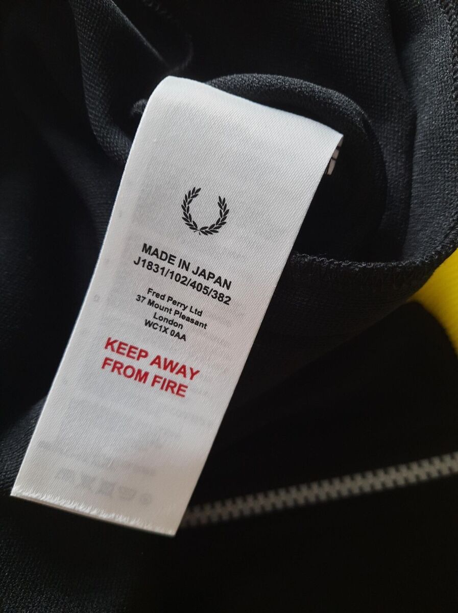 FRED PERRY MADE IN JAPAN TRACK JACKET BLACK J1831 102 FULL FRED PERRY MADE IN JAPAN TRACK JACKET BLACK J1831 102 FULL