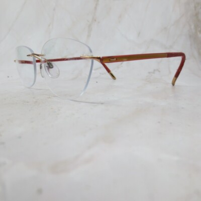 Silhouette Eyeglasses Frame 5479 20 6055 Unisex Adult Gold  display picture 1