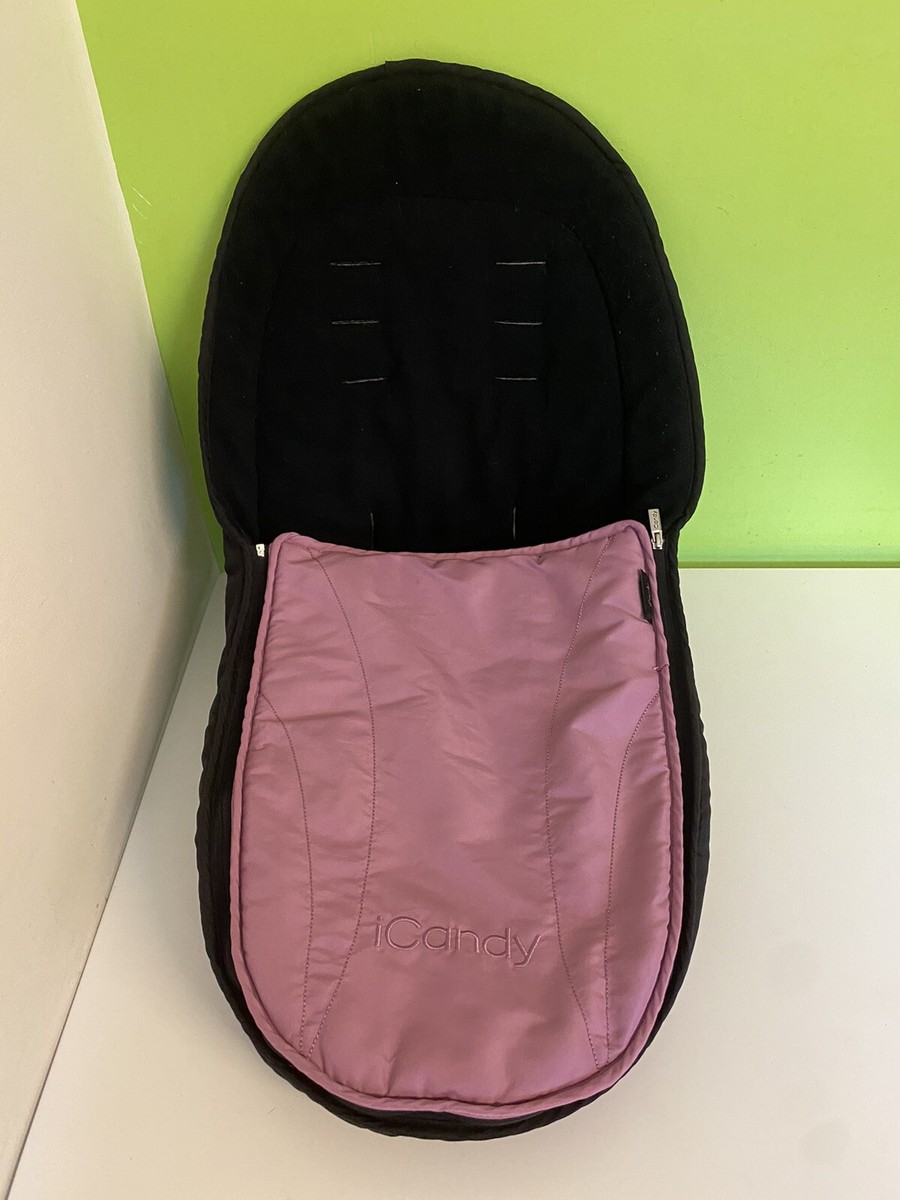 iCandy Strawberry Fleece Footmuff Cosy toes Smoothy Pink