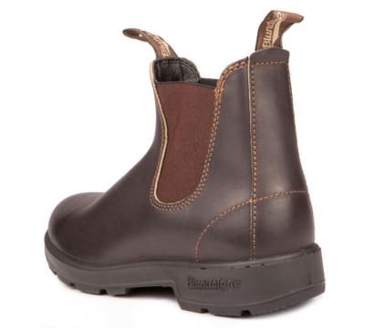 Authentic Blundstone 500 Mens 8.5 Pull on Boot Stout Brown Leather 