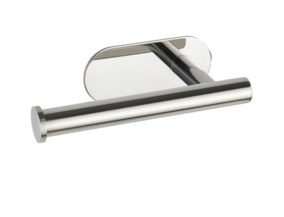 WENKO Toiletten Papier Halter Klo Rollen Edelstahl ohne Bohren Bad Gäste WC OREA