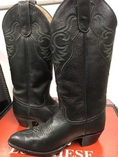 Larry Mahan Women's Western Boots Dark Green Leather with 4702 size US 6