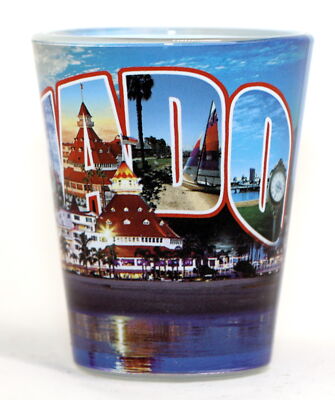 San Diego California Coronado Greetings Shot Glass