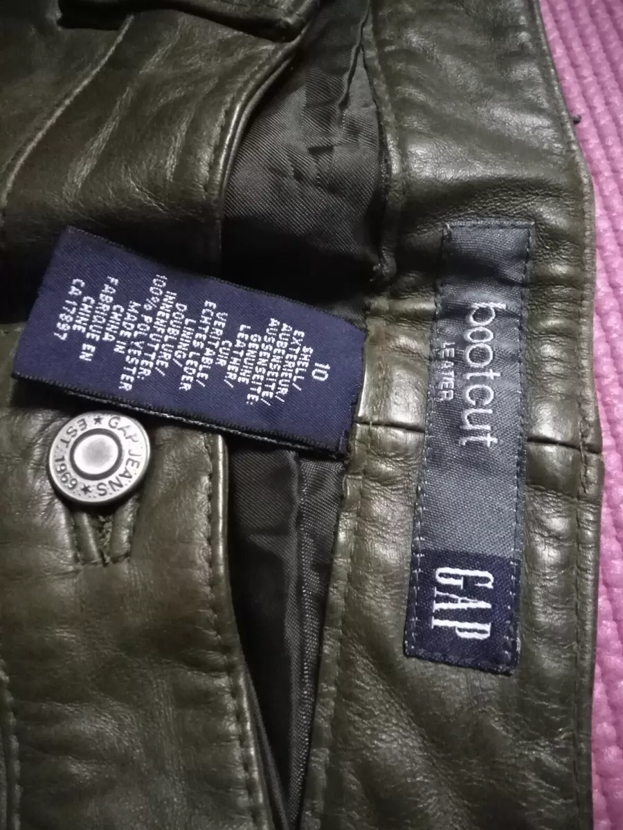 Gap best sale leather trousers