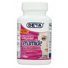 Vegan Ceramide Skin Support  60 TABS By Deva Vegan Vitamins
