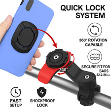 Bike Handlebar Mount Phone Holder for iPhone 16 15 14 Pro Max Samsung S25 S24 US