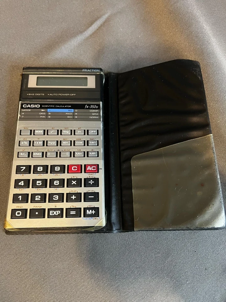 CASIO FX-350D Scientific Calculator Operation Confirmed With Original Case - Image 4 of 4