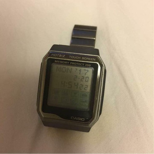 Casio VDB-3100 Databank Hotbiz Touch Screen Silver Digital Men's Wrist  Watch | eBay