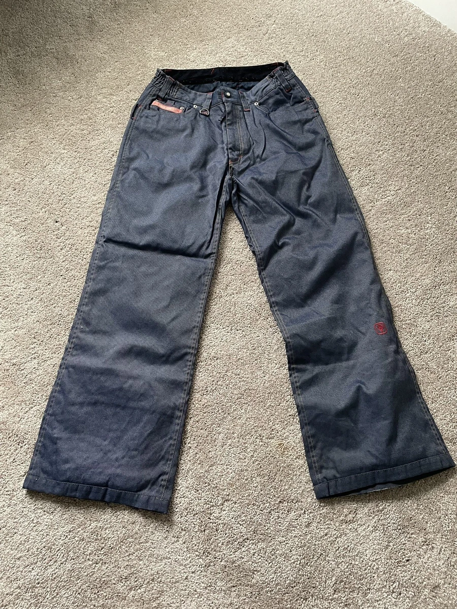 Betty Rides Denim Snowboarding Pants Women s Medium