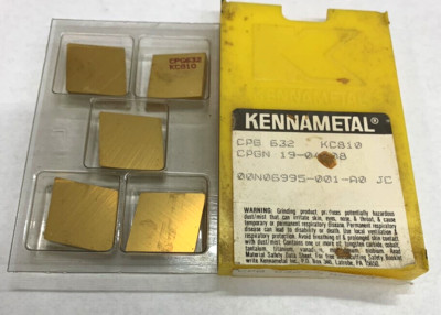 (5 PCS) KENNAMETAL CPG 632 GRADE: KC810 CARBIDE INSERTS