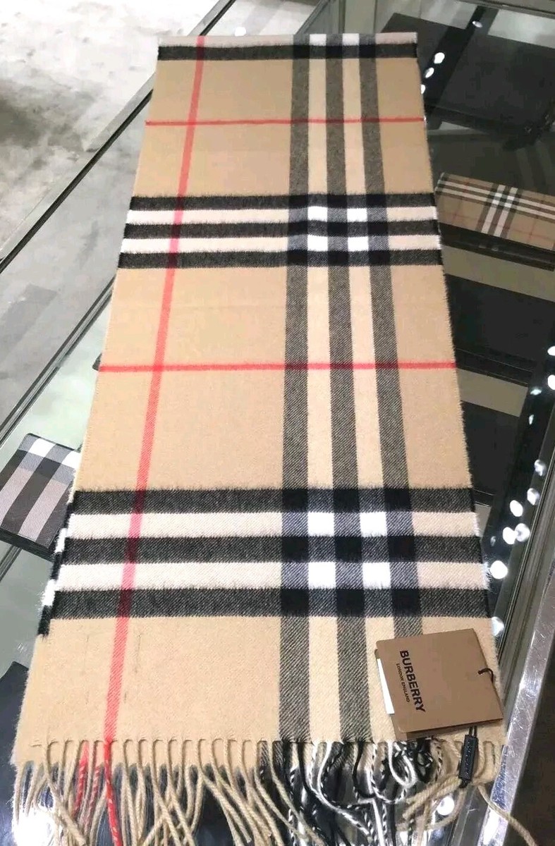 Marrone Sciarpa Burberry Cotone Ekd Burberry Sciarpa Cotone