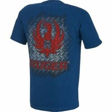 Ruger Metal Thread T-Shirt Mens Harbor Blue 600-1786 S, M, L New with tags