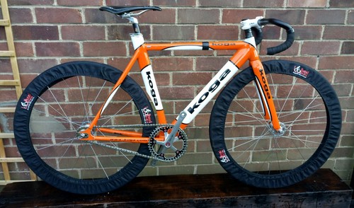 Koga track bike velodrome pista fixed Campagnolo Record fixie!
