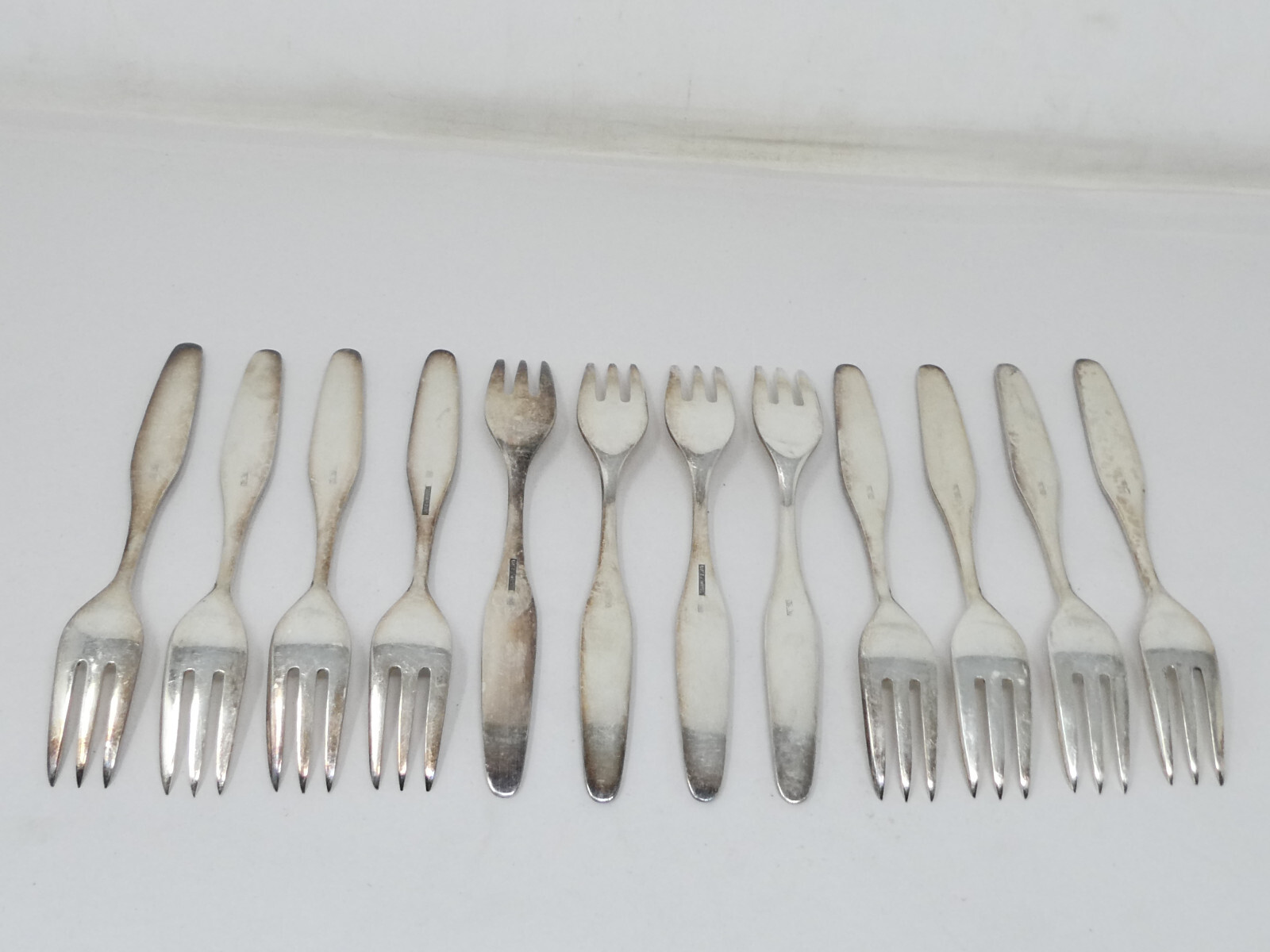 DESSERT FORKS Silver Plated Lot of 12 by Lutz & Weiss 15½cm eBay