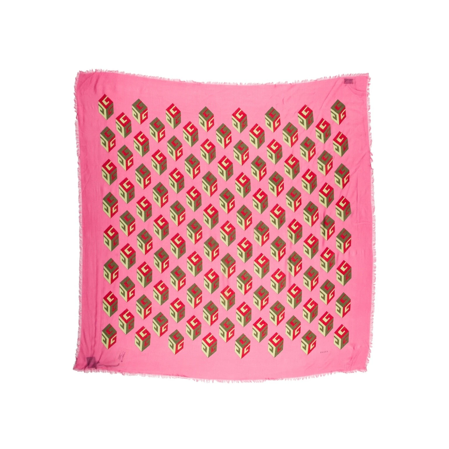 Écharpe neuve avec étiquette Gucci GG Cube 2017 