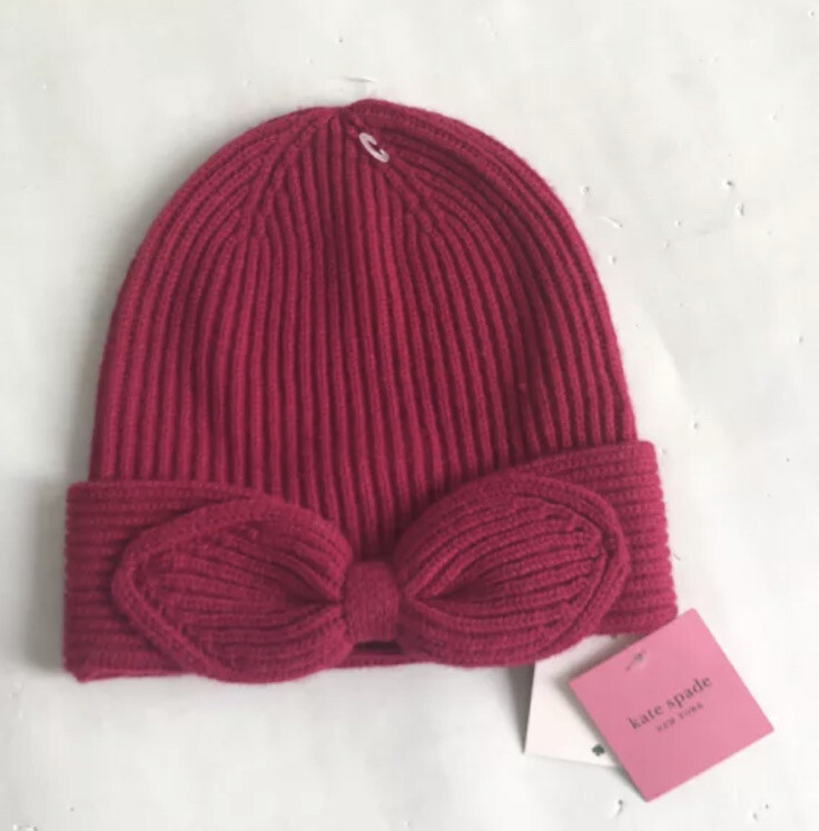 ?What\'s Hot!!? Adorable Kate Spade Hats off Pink Bow Beanie! So cute!? kate spade | Accessories | Whats Hot Adorable Kate Spade  main image 3