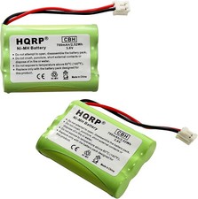 2-Pack HQRP Phone Battery for GE 5-2721 52721 5-2522 52522 5-2628 52628