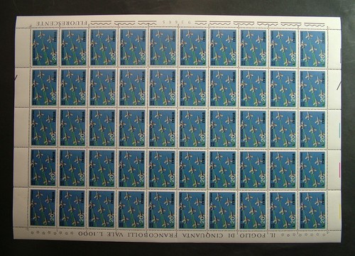 1973 ITALIA Serie completa Areonautica Militare 6 fogli interi MNH** - Foto 3 di 7