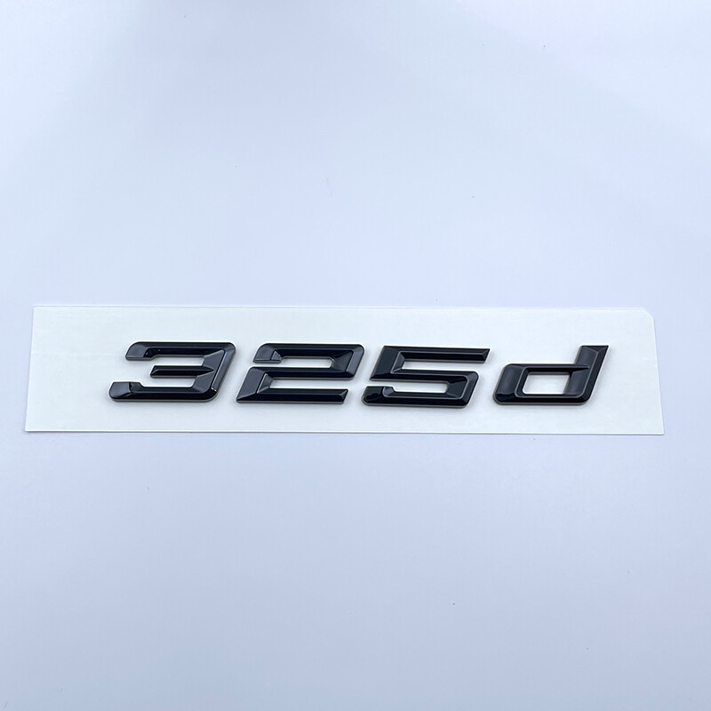 325d Gloss Black TRUNK REAR LETTERING LID BADGE, EMBLEM Fits BMW 3 SERIES