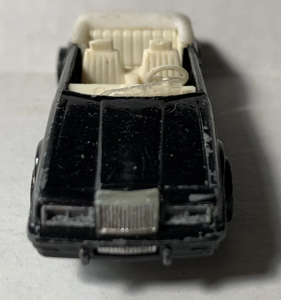 Винтажный 1984 Road Champs Lebaron Кабриолет Черный 1/64 Отдельный - Редкий трудно найти - Изображение 4 из 4