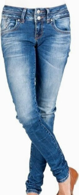 LTB Julita X Angellis Wash Low Rise Skinny Damen Jeans Hose Gr. 33 / 34 Blau NEU