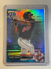 Bobby Bradley 2017 Bowman Chrome Prospect 70th Blue Refractor BCP157 Indians