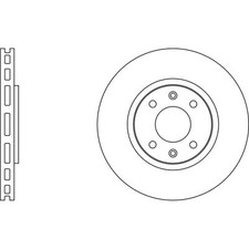 2x Brake Discs Vented For Citroen C3 Aircross MK2 1.5 BlueHDi 120 Apec Front