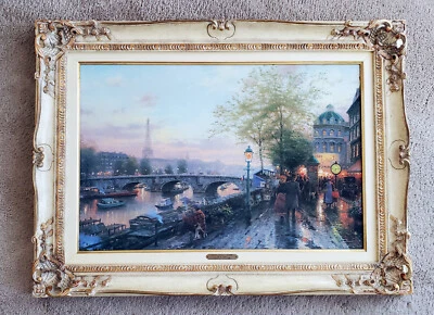 THOMAS KINKADE - PARIS, Eifel Tower- 18 x 27 G/P Canvas Ed 13/685 PRICE REDUCED - Image 1 of 4