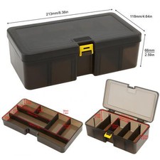 Fishing Tackle Box Organizer Double Layer Tackle Storage with Adjustable Divider