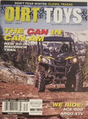 Dirt Toys Dec 2017 Volume 7 The Can In Can-Am Ace 500 Argo XTV  FREE SHIPPING mc