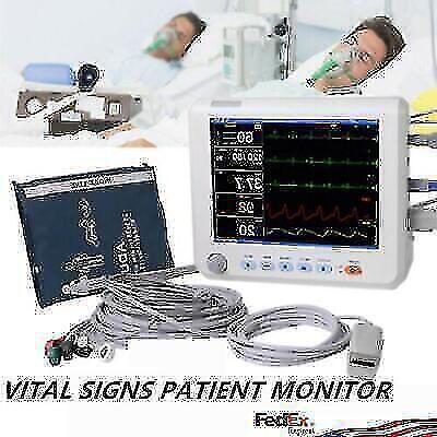 Patient Monitoring System NIBP TEMP SPO2 PR ECG RR ICU CCU Display