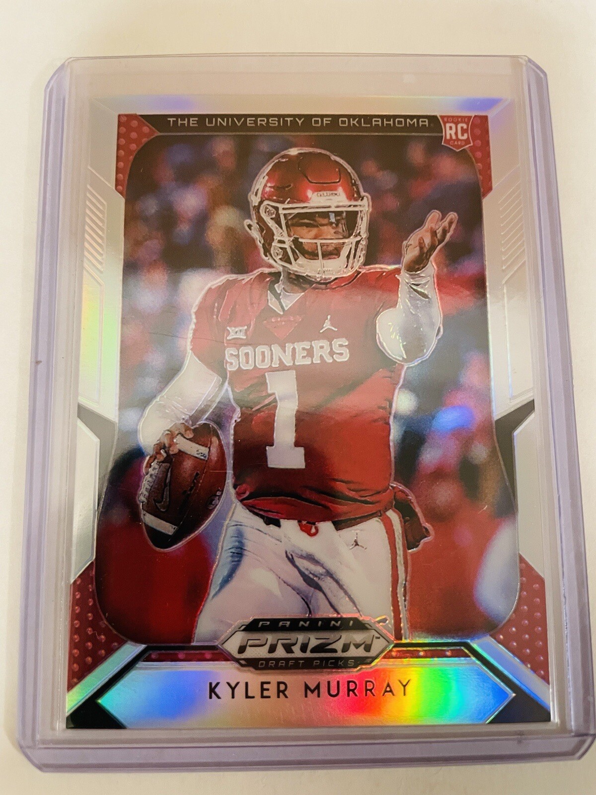 2019 Prizm Draft Picks Kyler Murray Rookie Silver #101! Sooners!