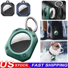Shockproof Hybrid Cover For Apple AirTag Air Tag Tracker Holder w/ Keychain Case