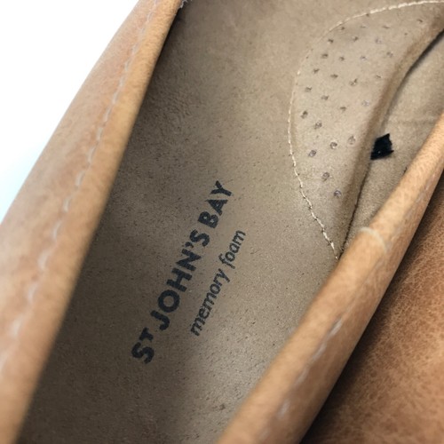 St Johns Bay Brown Faux Leather Brown Halifax Ballet Slip On Flats Womens Sz 7M - Picture 5 of 12