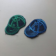 LOT OF 2 Cute Baseball Cap Patches