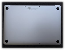 MacBook Retina A1534 12" Early 2016 Bottom Case w/Battery spkr Silver 661-04855