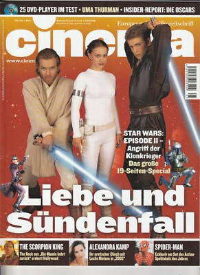  CINEMA #5/2002 Star Wars Liebe & Sündenfall FILM-MAGAZIN *Kino *Spider-Man