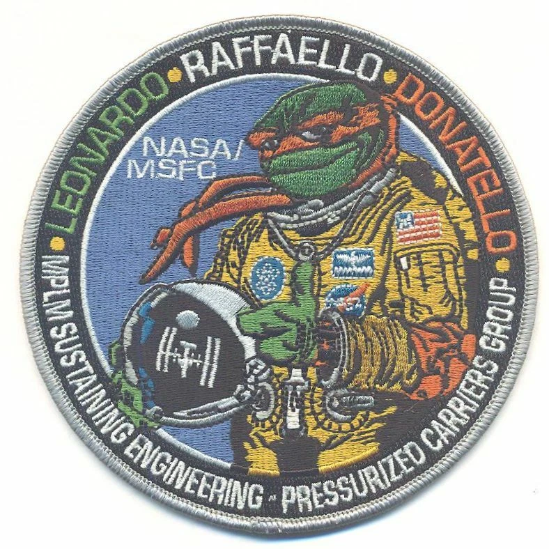 NASA TMNT PATCH - MPLM - ISS - NASA07